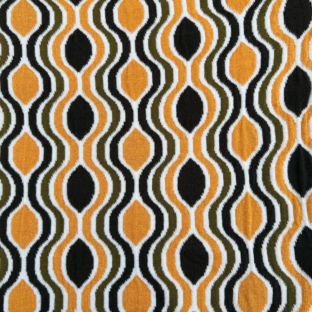 ASOS DESIGN Retro Mod Cutout Knit Top Yellow Brown Size S - Picture 6 of 7